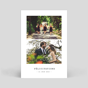Félicitations mariage Polaroid Simple II