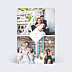 Félicitations Mariage Losange Fleuri