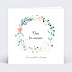 Carte félicitations mariage Couronne de Fleurs