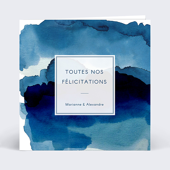 Félicitations Mariage Blue Waves