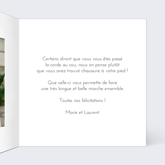 Félicitations Mariage Coeur Fleuri