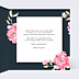 Félicitations Mariage Dark Peony