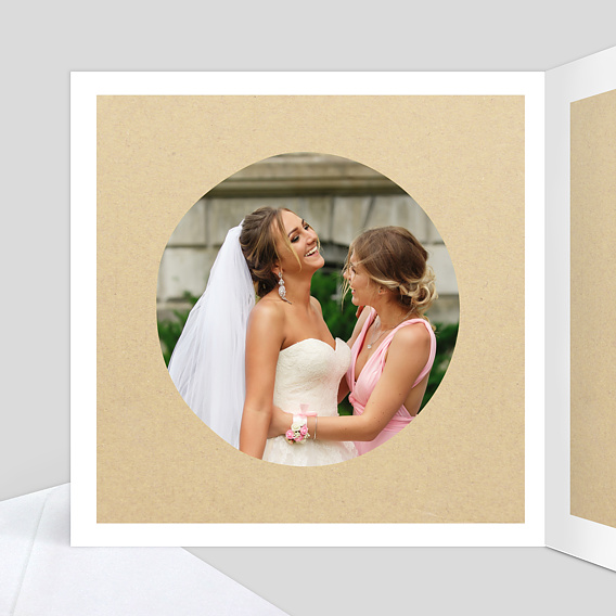 Carte félicitations mariage Mr & Mrs Intérieur Gauche