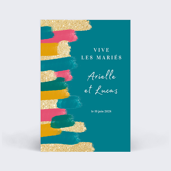 Félicitations Mariage Traits de Peinture