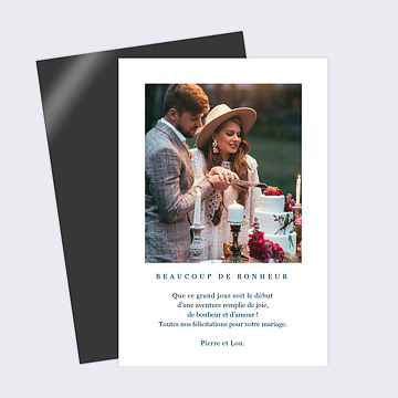 Félicitations mariage Caractère Photo