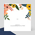 Carte félicitations mariage Bouquet Printanier Verso
