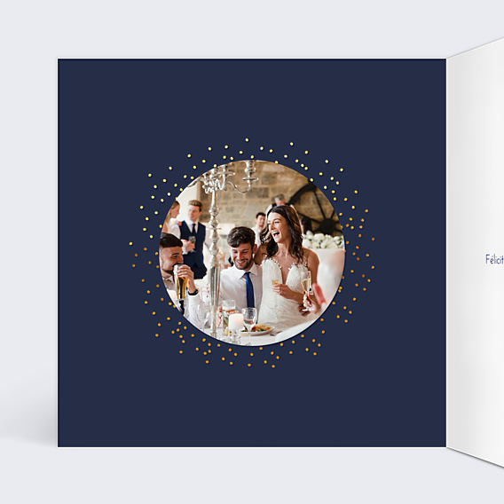 Félicitations Mariage Bulles Ocre
