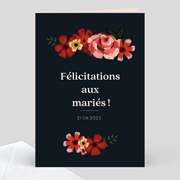 Félicitations mariage Collection Anémone 