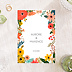 Carte félicitations mariage Bouquet Printanier