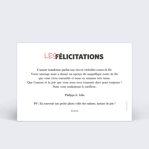 Félicitations Mariage Affiche de Film