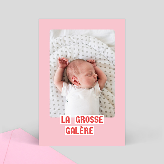 Carte félicitations naissance La Grosse Galère