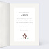Carte félicitations naissance Animaux Pattern Intérieur Droit