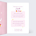Carte félicitations naissance Licorne Arc en Ciel Intérieur Droit
