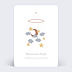 Carte félicitations naissance Mobile Nuage Recto