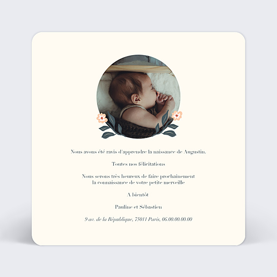 Félicitations Naissance Cigogne