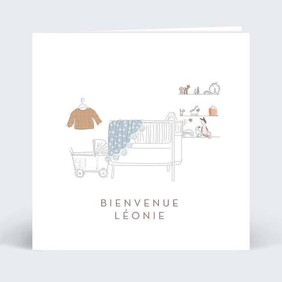 Carte félicitation naissance Jolis Rêves Recto