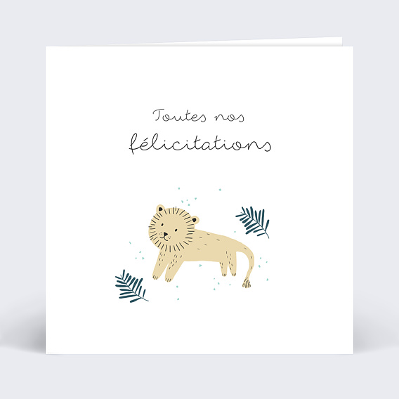 Carte félicitation naissance Tanzanie Recto