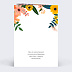 Carte félicitations naissance Bouquet Printanier Verso