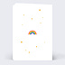 Carte félicitations naissance Licorne et Fleurs Verso