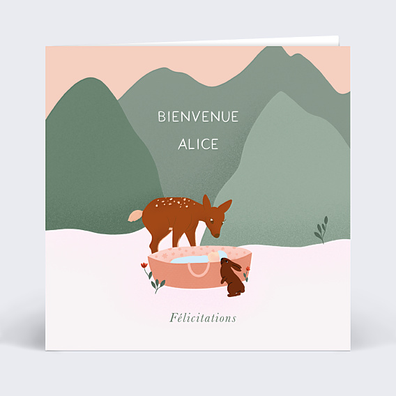 Félicitations Naissance Bébé de la montagne