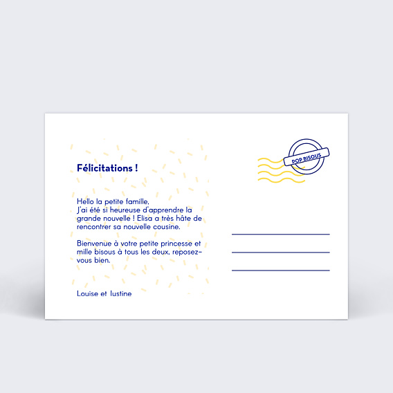 Félicitations Naissance Bisous