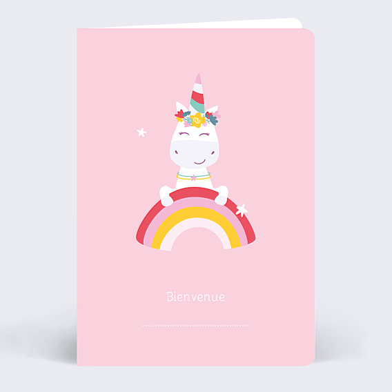 Félicitations Naissance Licorne Arc en Ciel