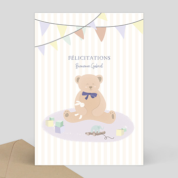 F�licitations Naissance Ourson Ray�