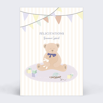 Flicitations Naissance Ourson Ray