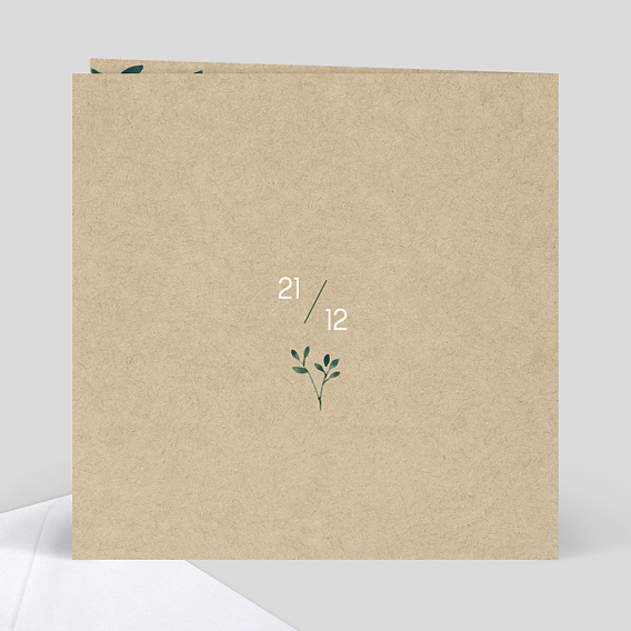 Carte félicitation naissance Ombrage Verso