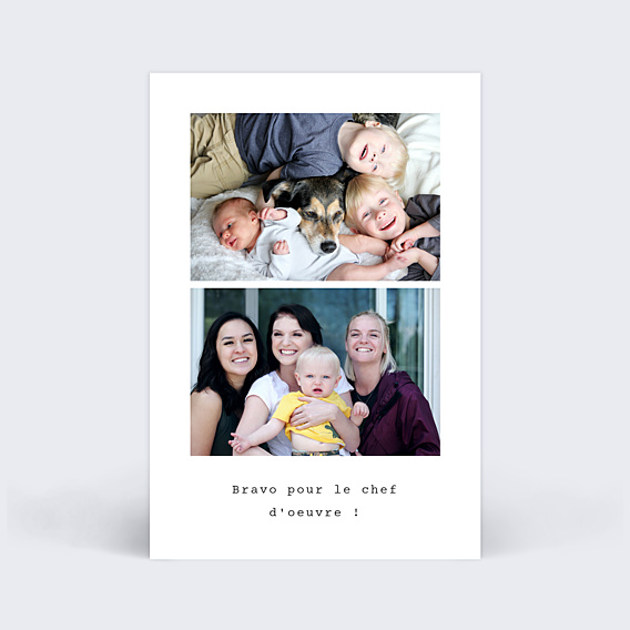 Félicitations Naissance Polaroid Simple II