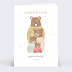 Carte félicitation naissance Famille Ours Recto