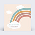 Carte félicitation naissance Nuage Arc-en-ciel Recto