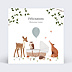 Carte félicitations naissance Forêt Enchantée Recto