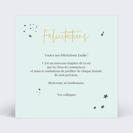 Félicitations Naissance Jolies Étoiles