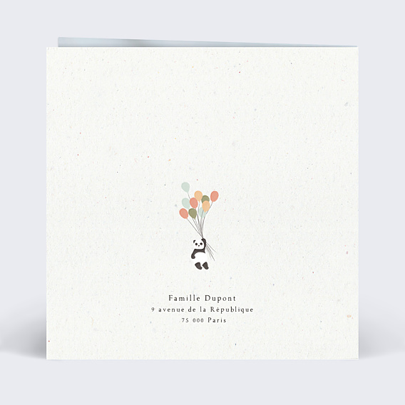 Félicitations Naissance Panda ballons