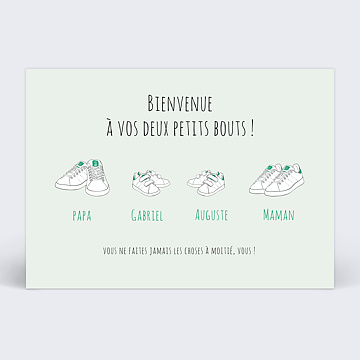Félicitations Naissance Famille Baskets