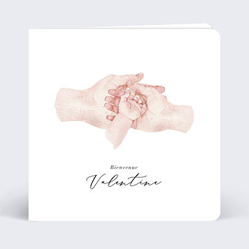 Carte de Félicitations naissance Virtuelle Douces mains