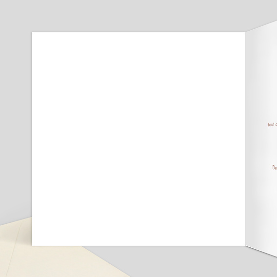 Carte félicitation naissance Ligne d'Amour Intérieur Gauche