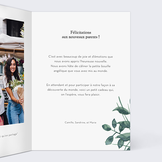 Félicitations Naissance Nature