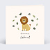 Carte félicitations naissance Petit Lion Recto