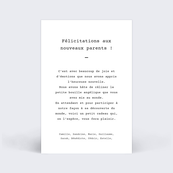 Félicitations Naissance Polaroid Simple II