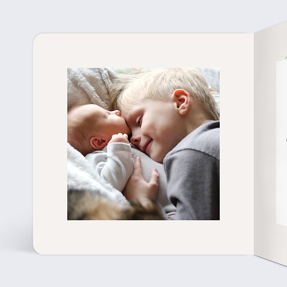 Carte félicitation naissance Jungle Secrète Intérieur Gauche