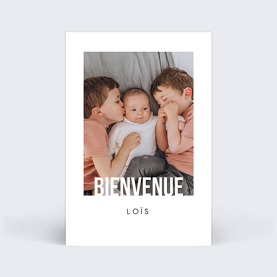 Félicitations Naissance Typo Bienvenue