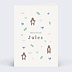 Carte félicitations naissance Animaux Pattern Recto