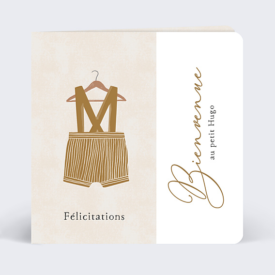 Félicitations Naissance Petits Vêtements Garçon
