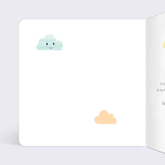 Félicitations Naissance Nuages Doux