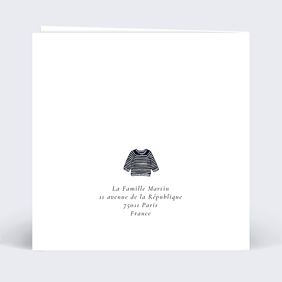 Félicitations Naissance Marinière