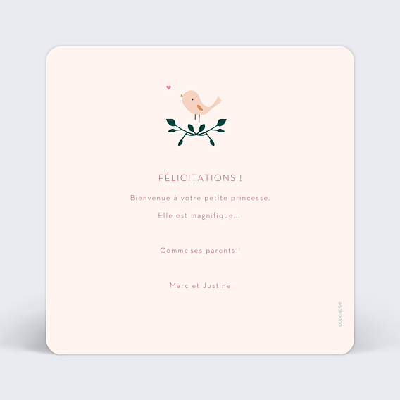 Félicitations Naissance Couronne de Fleurs