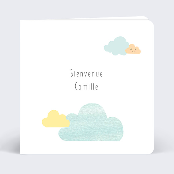 Félicitations Naissance Nuages Doux