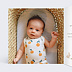 Carte félicitations naissance Lettrine Foret Intérieur Gauche